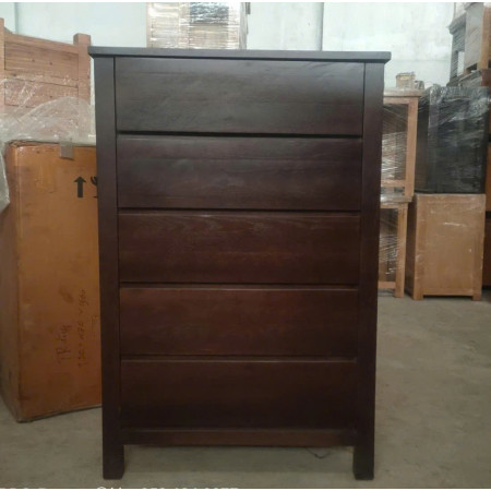 Oak 09 : Tủ 5 Ngăn Kéo Đứng Gỗ Sồi ( Màu Nâu )